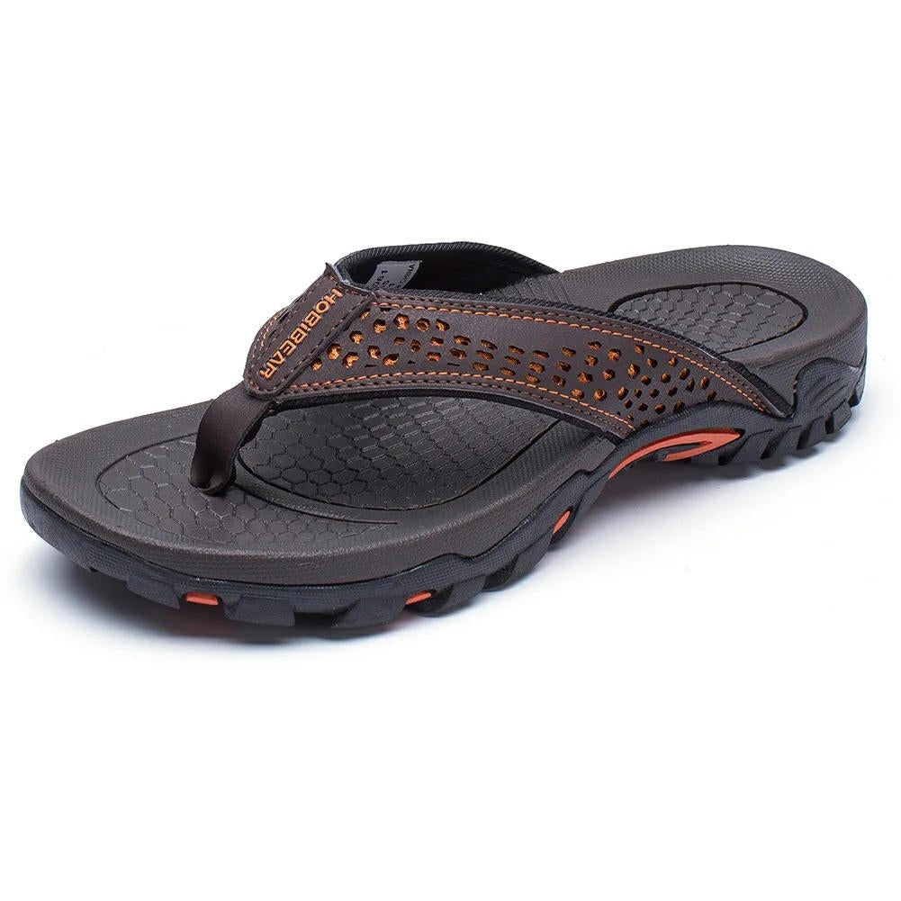 Athletic flip flops with structured arch support for men | Torin