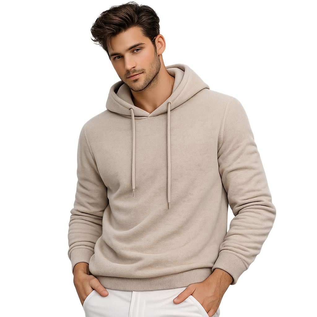 Minimalist soft knit hoodie for men | Casvian Core