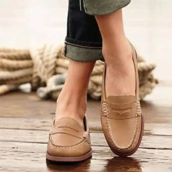 Classic timeless penny loafers for women -3