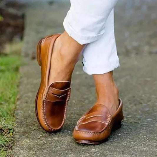 Classic timeless penny loafers for women -1