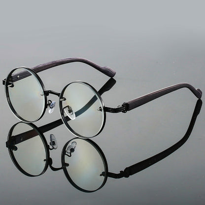 Lightweight round metal frame sunglasses for women | Aurora -6