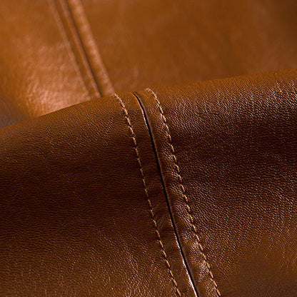 Classic tailored Italian leather jacket for men | Alessandro Verdi -7