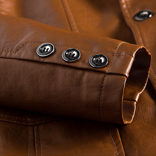 Classic tailored Italian leather jacket for men | Alessandro Verdi -6