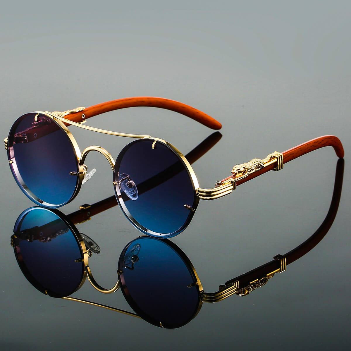 Lightweight polarised UV400 sunglasses for men | Panthera Onca -1