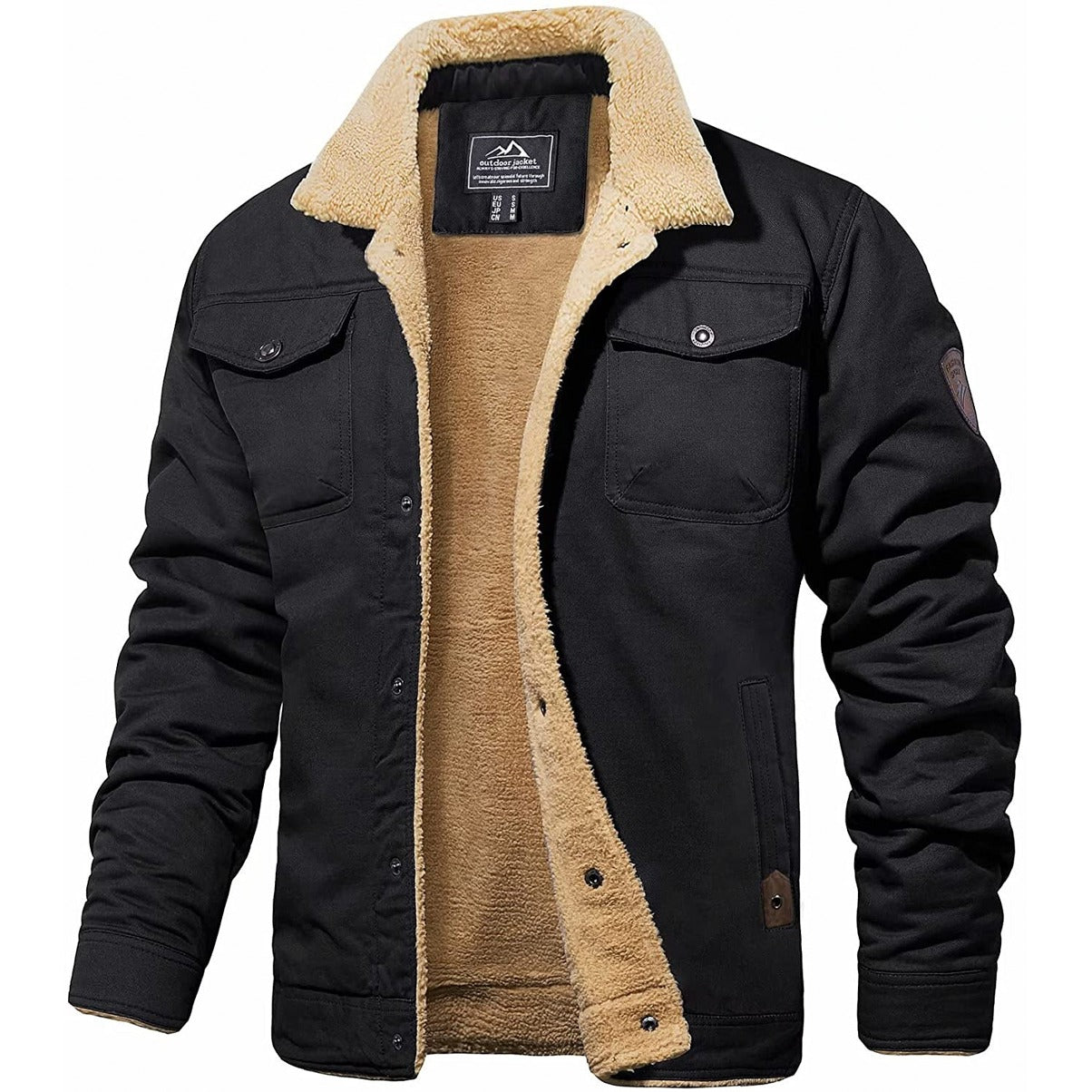 Casual Winter Lined Utility Jacket for men | Hudson