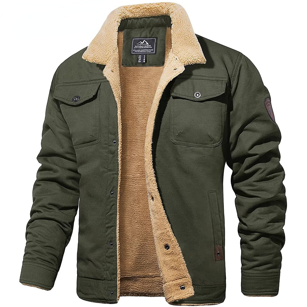 Casual Winter Lined Utility Jacket for men | Hudson