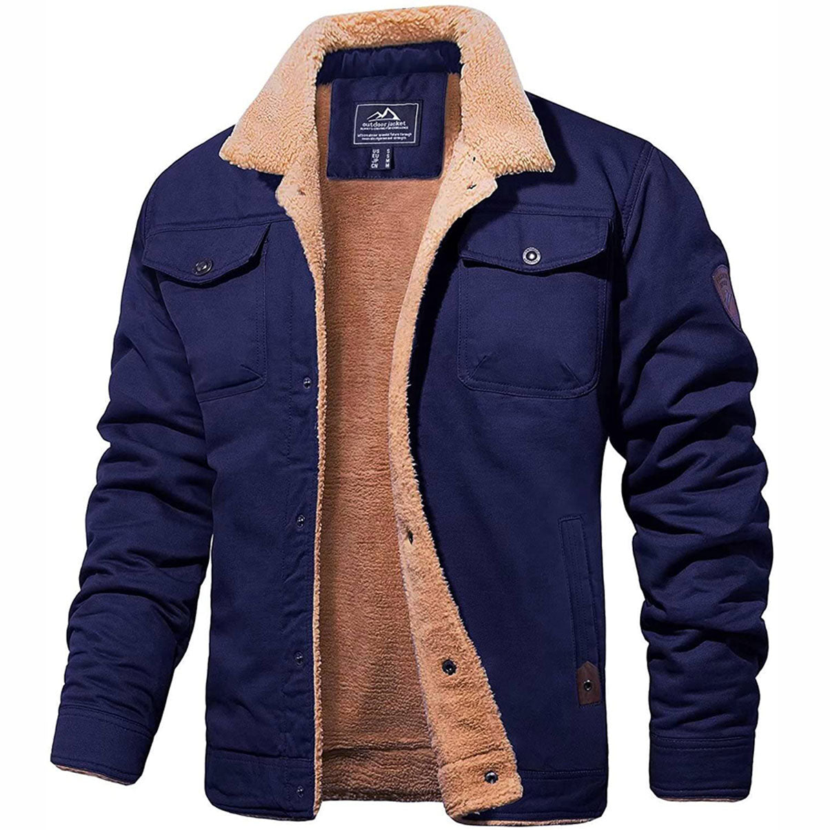 Casual Winter Lined Utility Jacket for men | Hudson