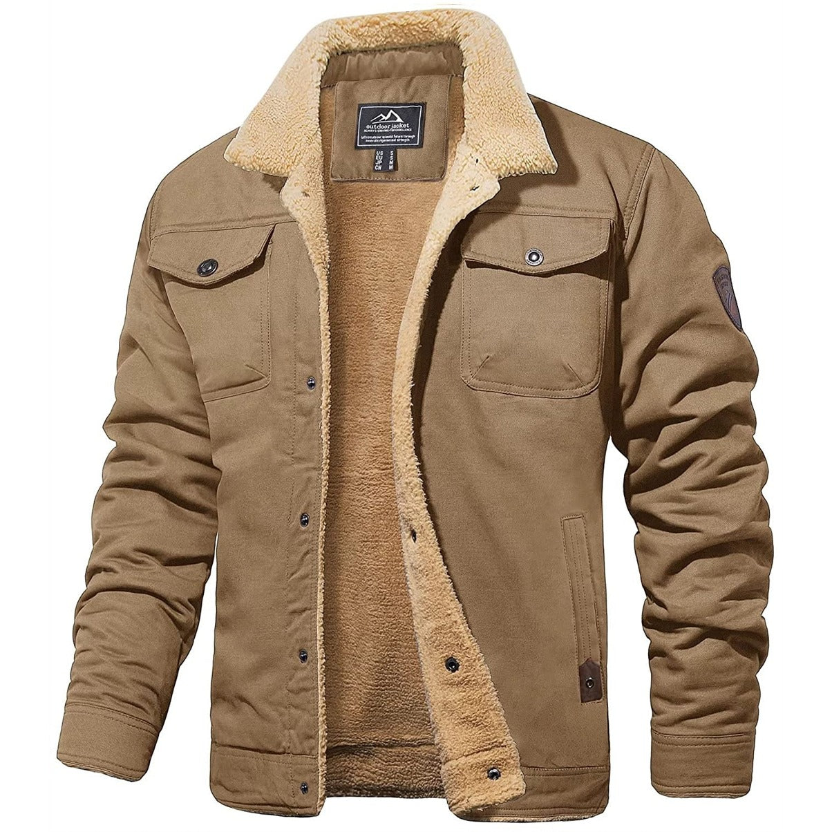 Casual Winter Lined Utility Jacket for men | Hudson