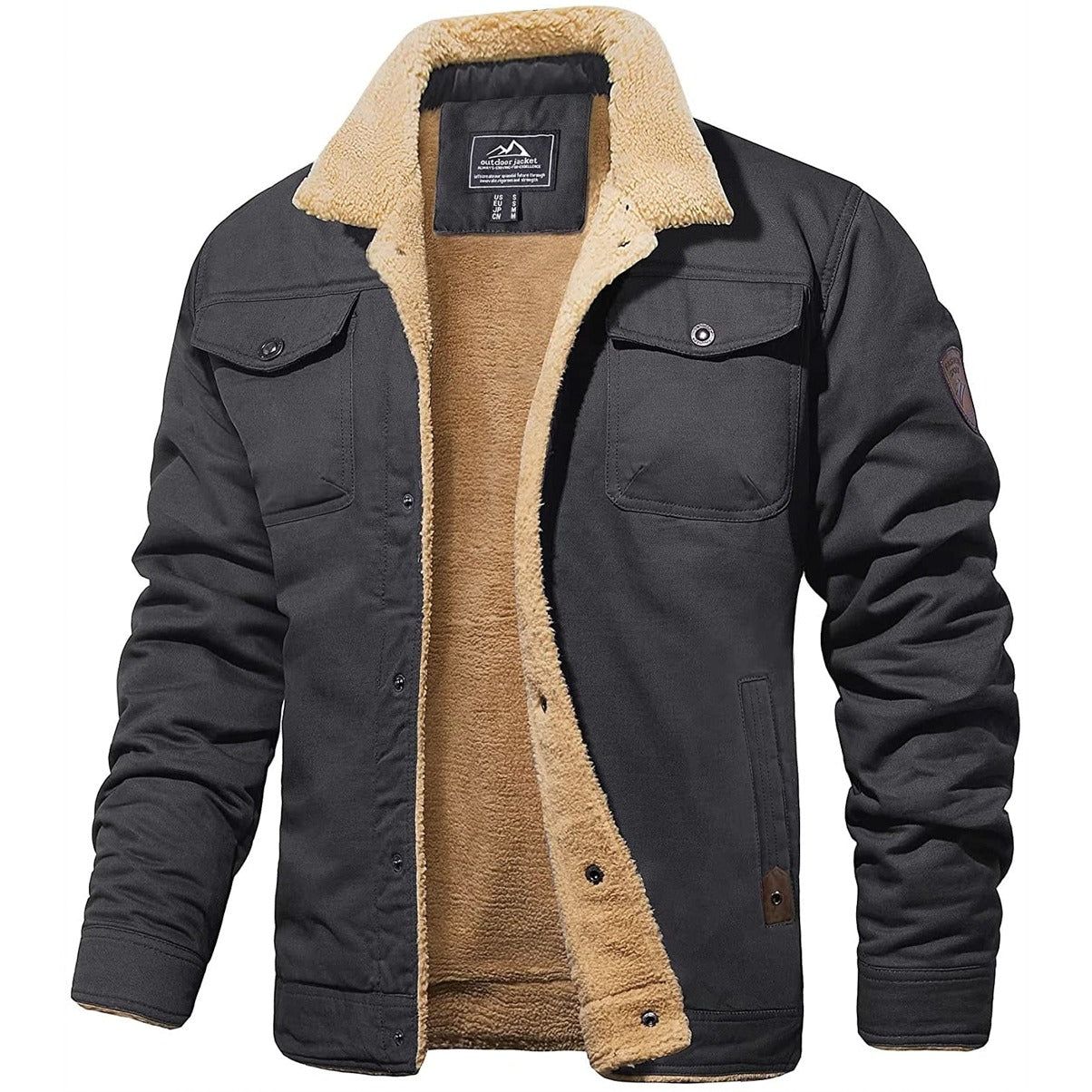 Casual Winter Lined Utility Jacket for men | Hudson