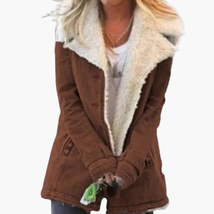 Structured high-collar zip jacket for women -9