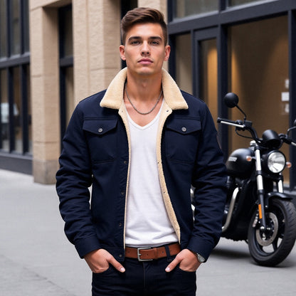 Casual Winter Lined Utility Jacket for men | Hudson