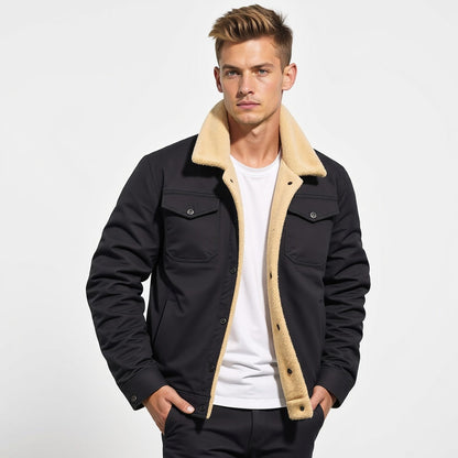 Casual Winter Lined Utility Jacket for men | Hudson