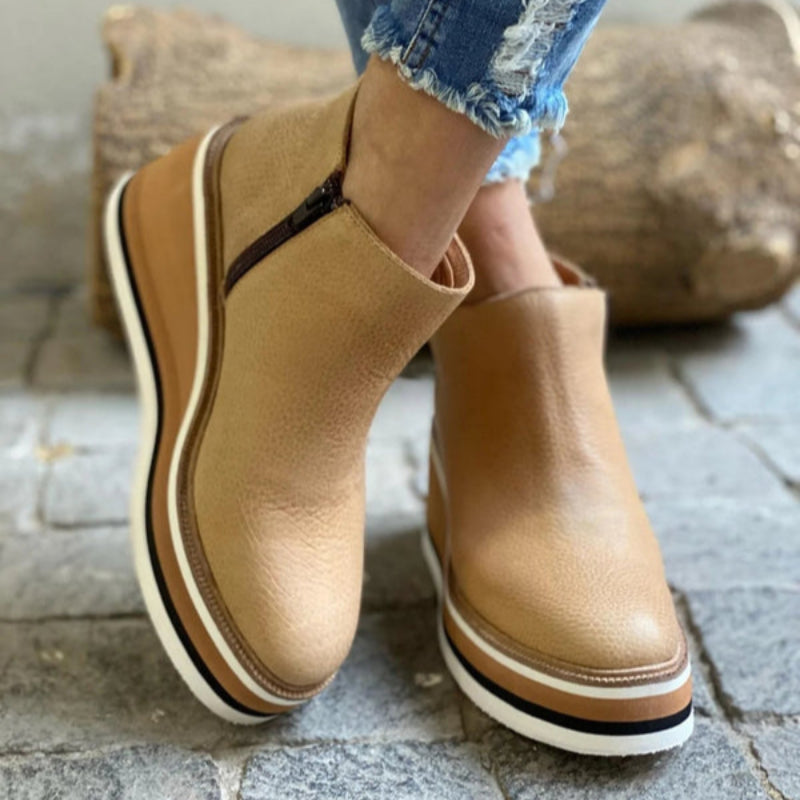 Winter Platform Chelsea Ankle Boots for women | Brielle