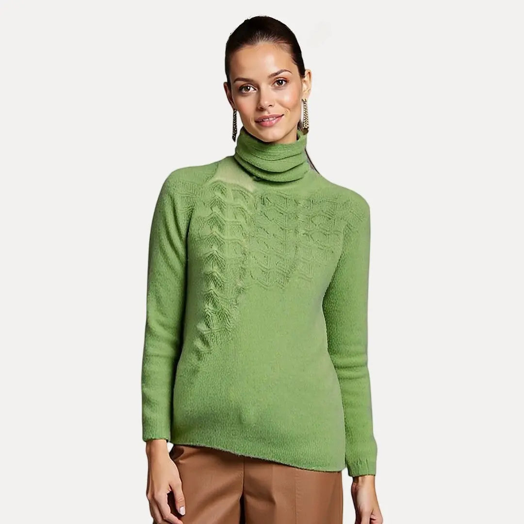 Soft cosy turtleneck sweater for women | Emmeline -3