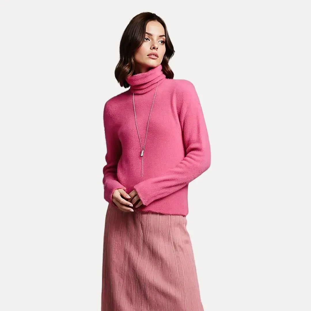 Soft cosy turtleneck sweater for women | Emmeline -1