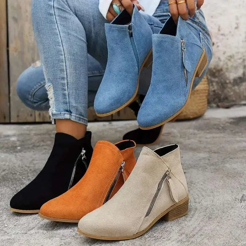 Ergonomic supportive everyday ankle boots for women -7