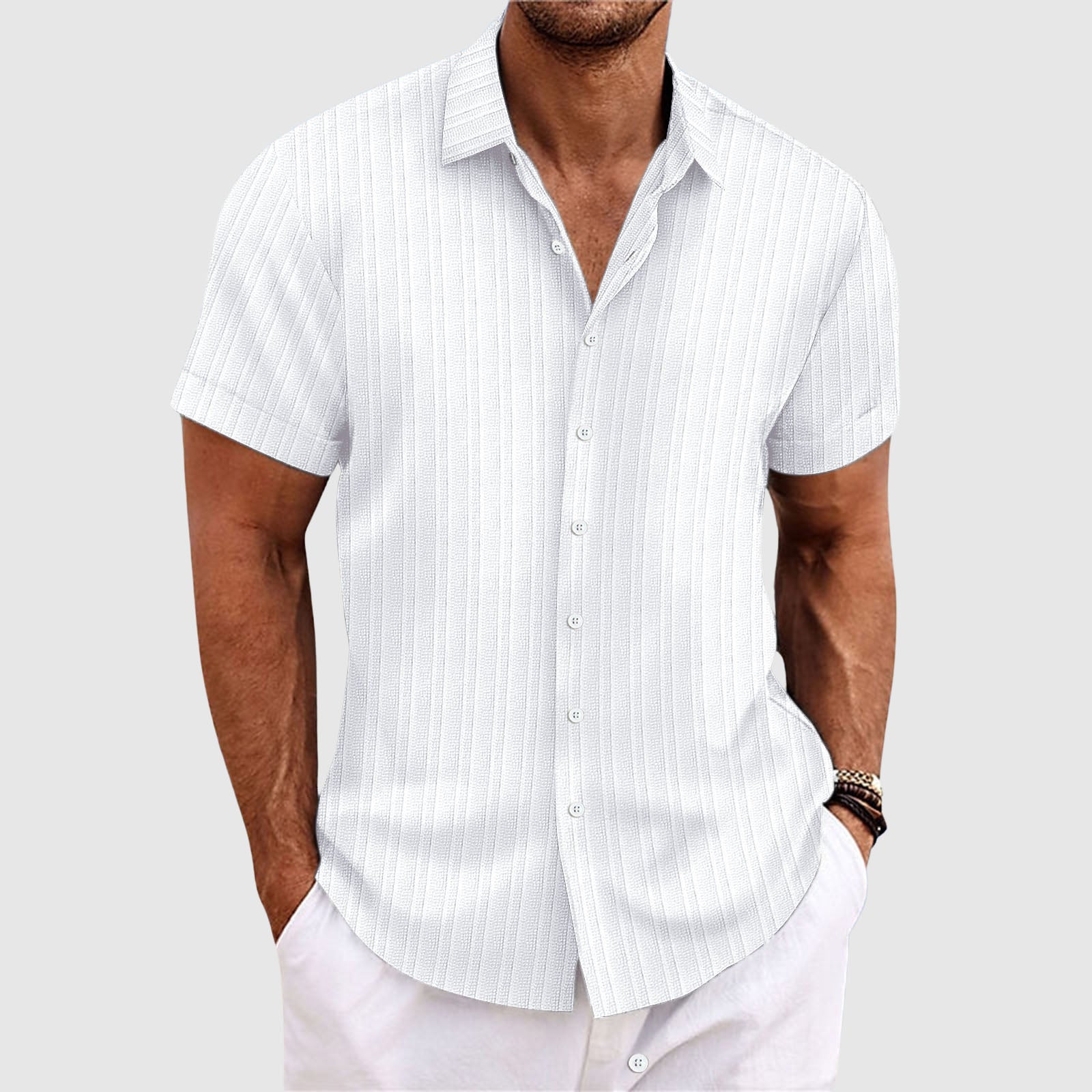 Summit stripe shirt for men -2