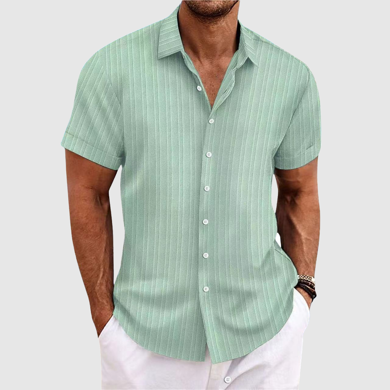 Summit stripe shirt for men -3