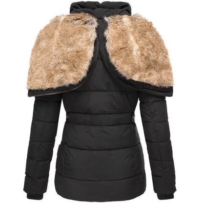 Fitted warm down puffer jacket for women -8