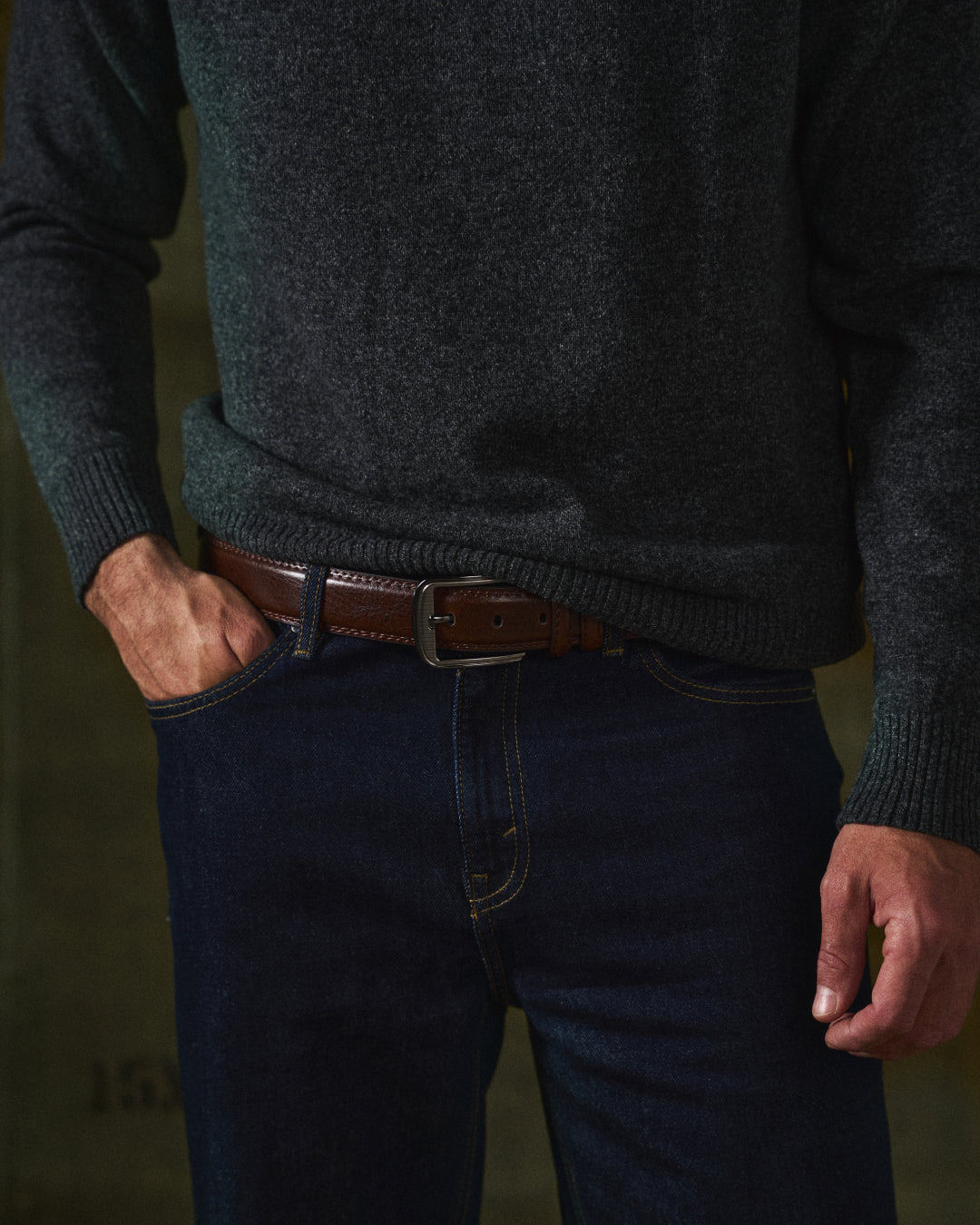 Classic durable 100% cowhide leather belt for men | Heritage -4