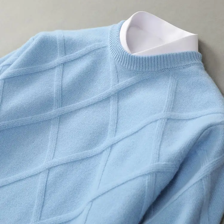 Classic premium cashmere pullover sweater for men | François Blanchet -1