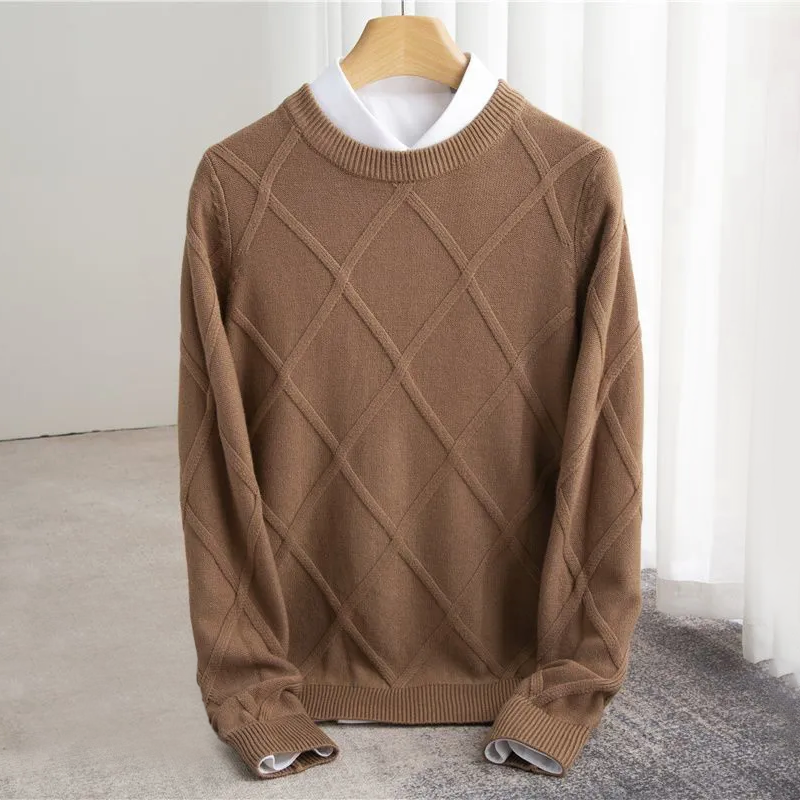 Classic premium cashmere pullover sweater for men | François Blanchet -6