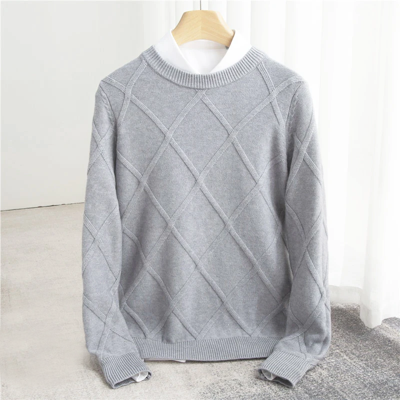 Classic premium cashmere pullover sweater for men | François Blanchet -4