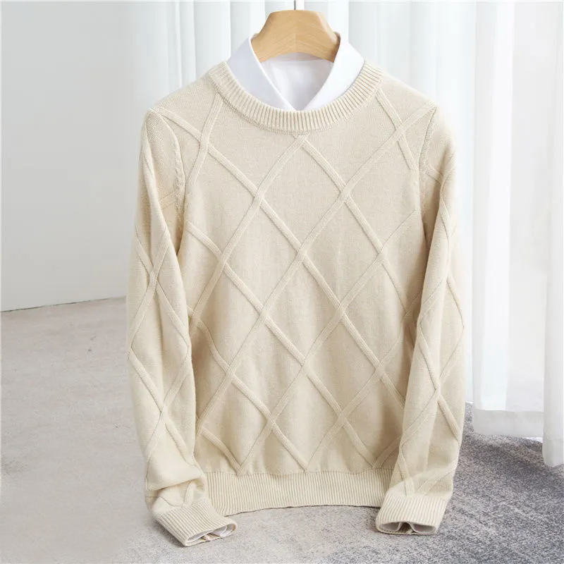 Classic premium cashmere pullover sweater for men | François Blanchet -3