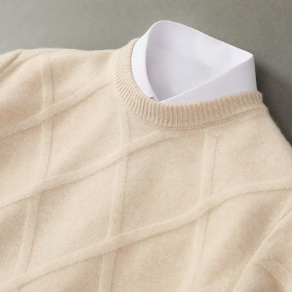 Classic premium cashmere pullover sweater for men | François Blanchet -2
