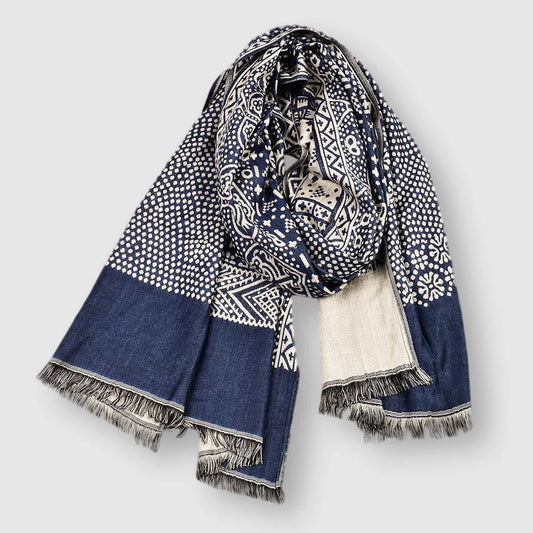 Soft classic everyday cotton scarf for women | François Blanchet -1