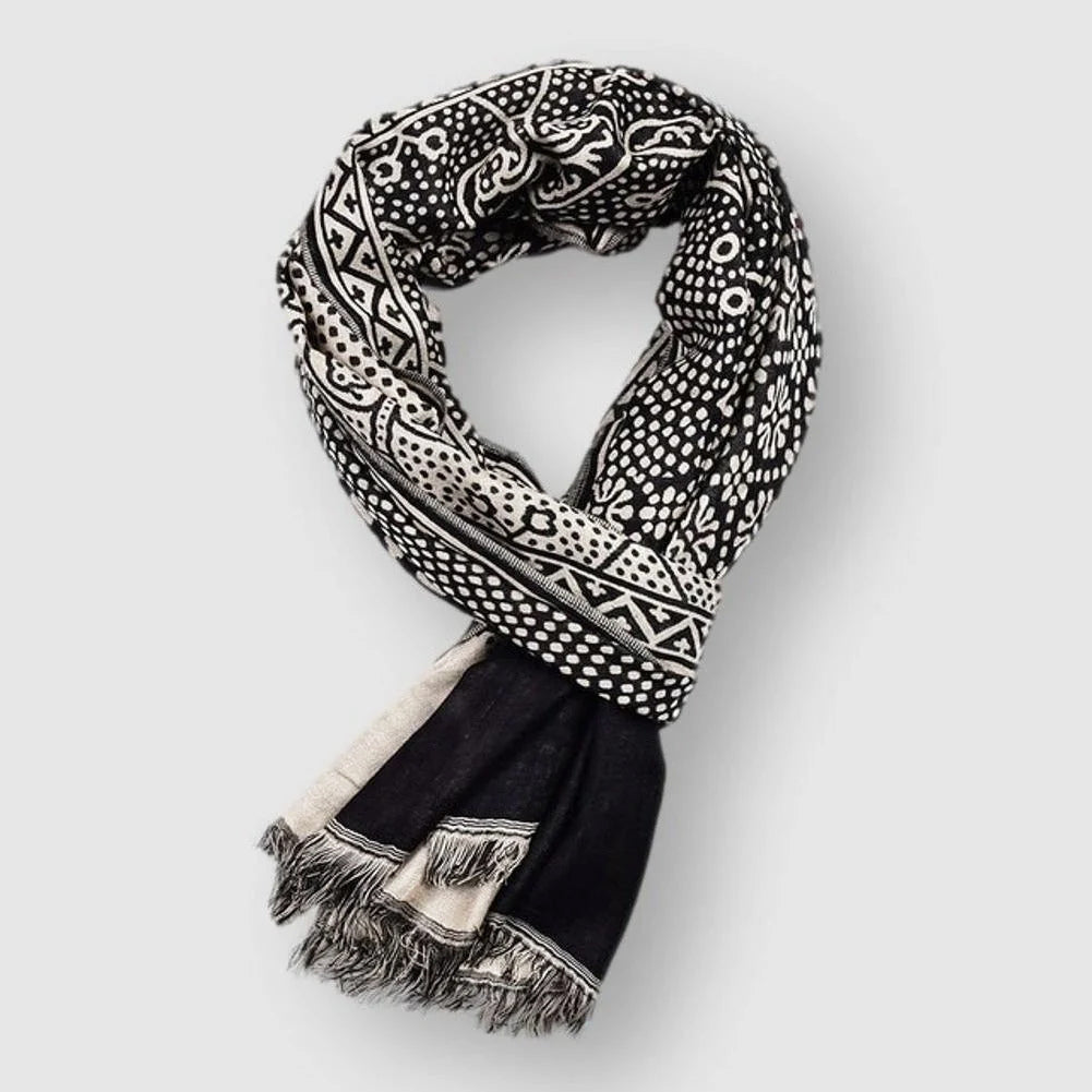 Soft classic everyday cotton scarf for women | François Blanchet -2