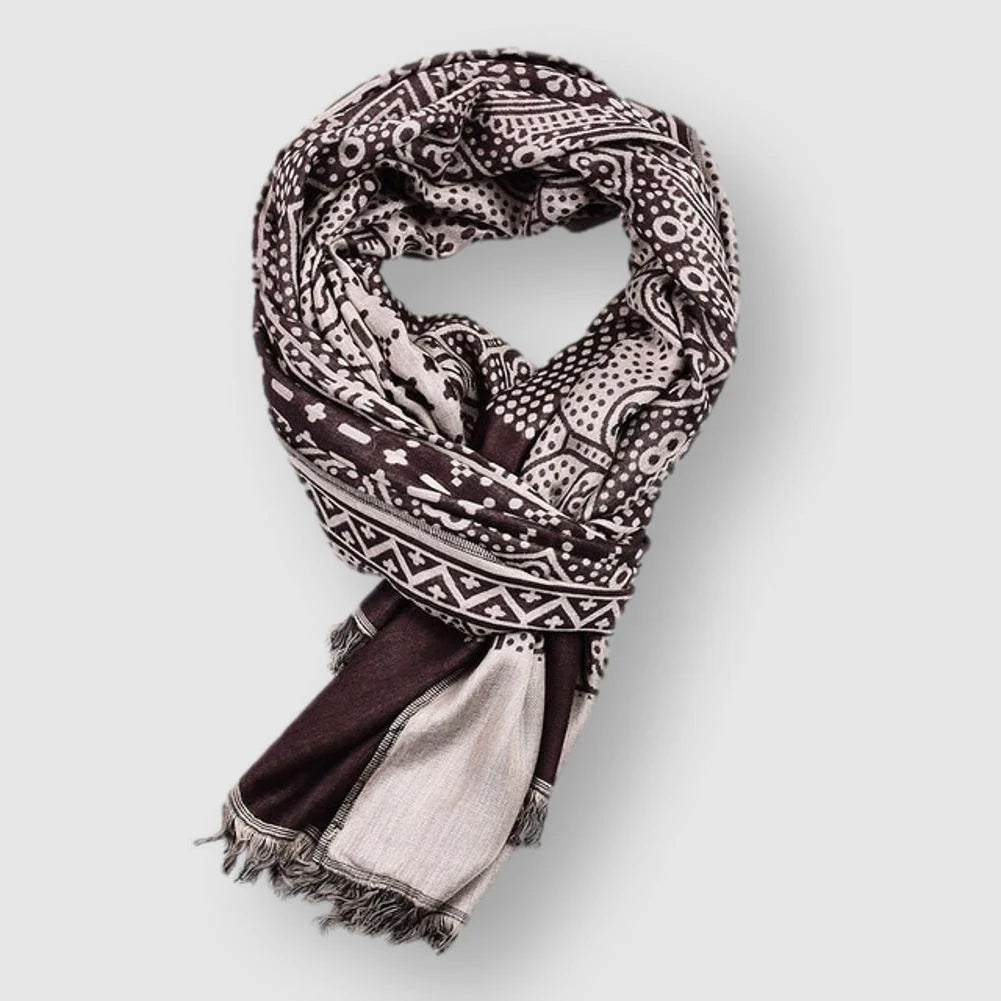Soft classic everyday cotton scarf for women | François Blanchet -3