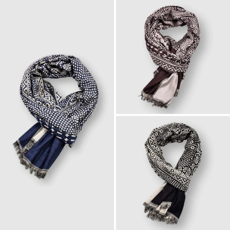 Soft classic everyday cotton scarf for women | François Blanchet -5