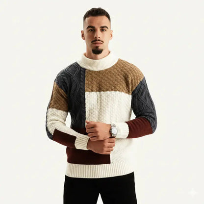 Classic crewneck vanguard knit sweater for men | Apollo -1