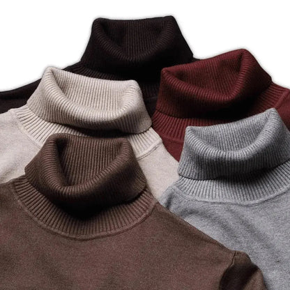 Classic ribbed turtleneck sweater for men | Giovanni -6