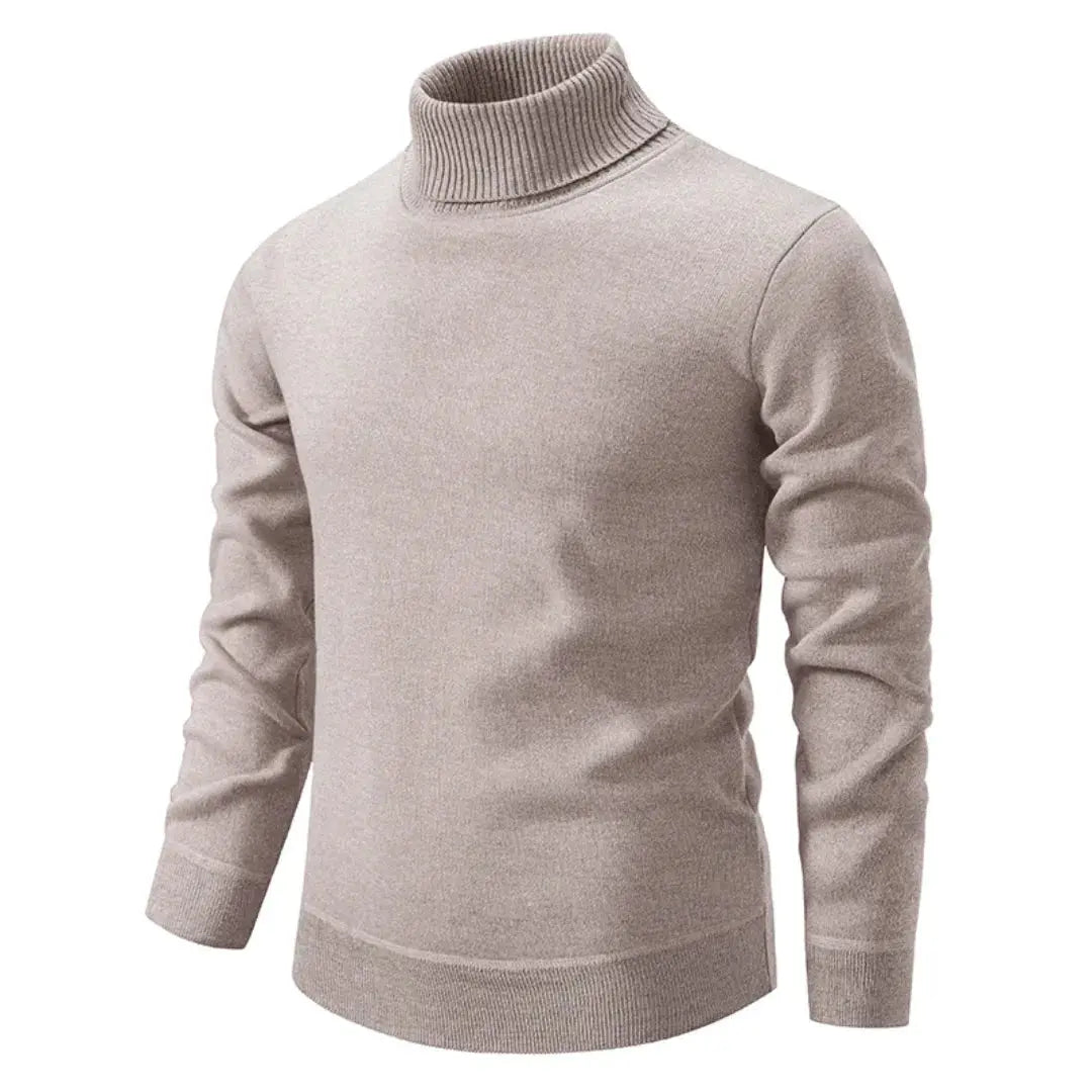 Classic ribbed turtleneck sweater for men | Giovanni -1