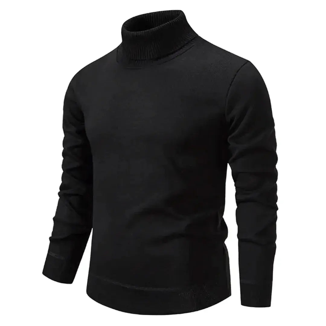 Classic ribbed turtleneck sweater for men | Giovanni -2