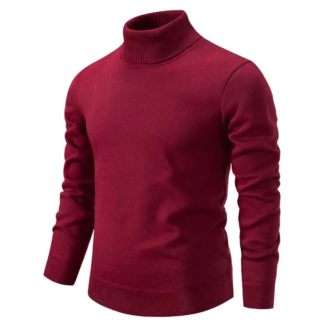 Classic ribbed turtleneck sweater for men | Giovanni -5