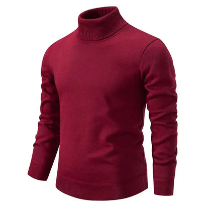 Classic ribbed turtleneck sweater for men | Giovanni -5