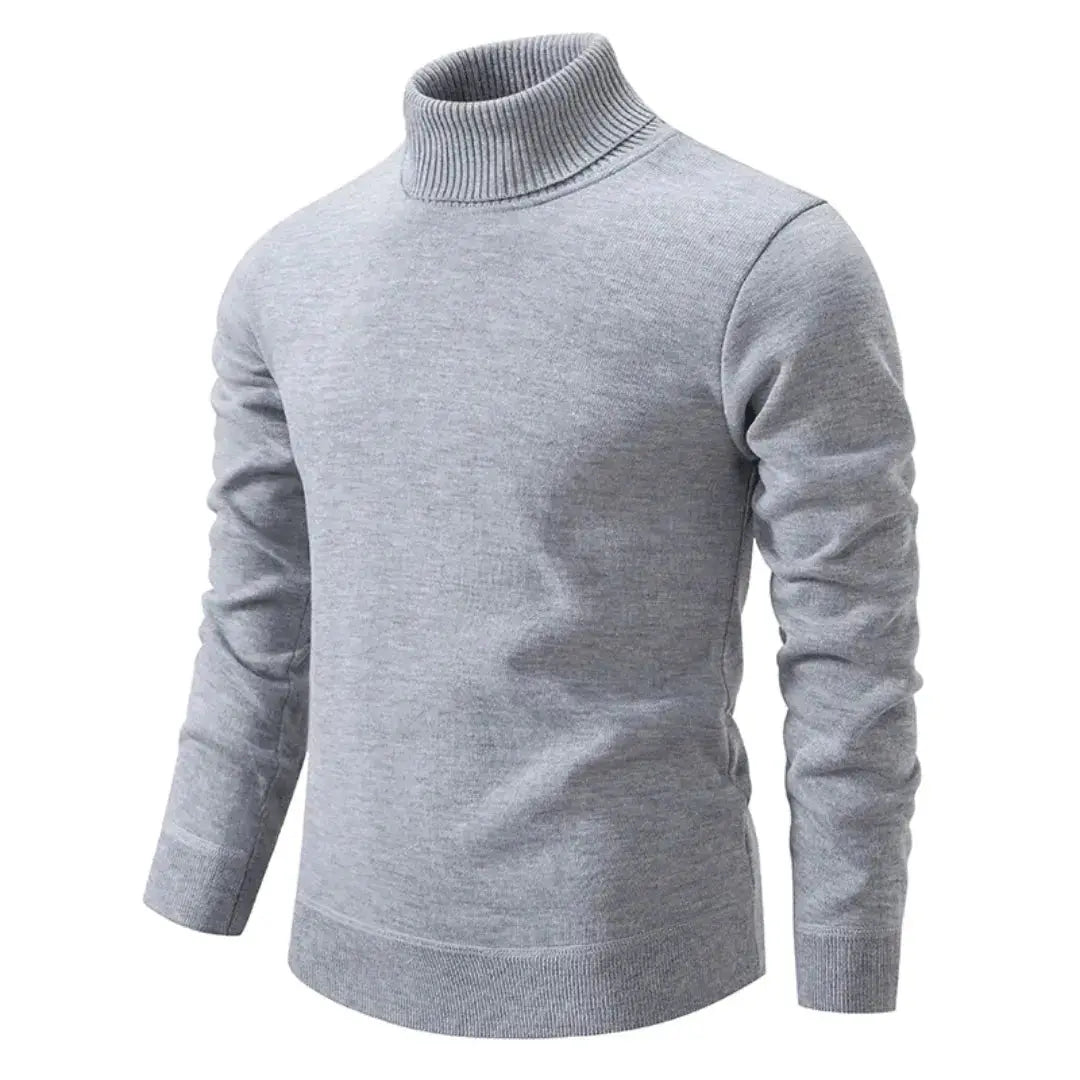 Classic ribbed turtleneck sweater for men | Giovanni -3
