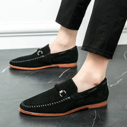 Classic suede slip-on loafers for men | Giovanni -9