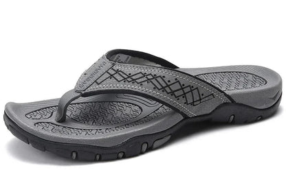 Athletic flip flops with structured arch support for men | Torin