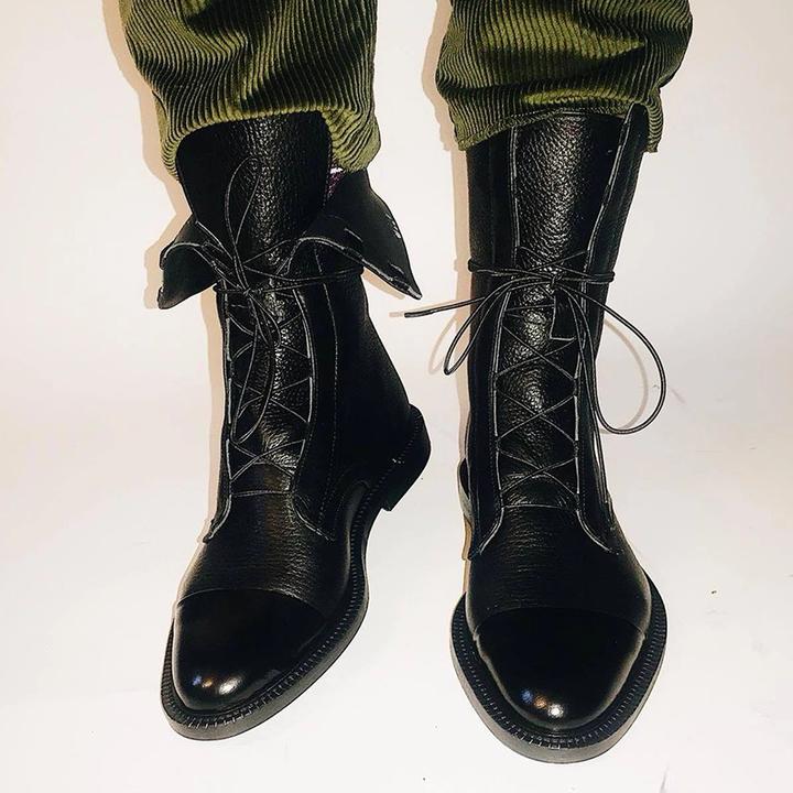 Classic Lace Up Ankle Boots for women | Mirella