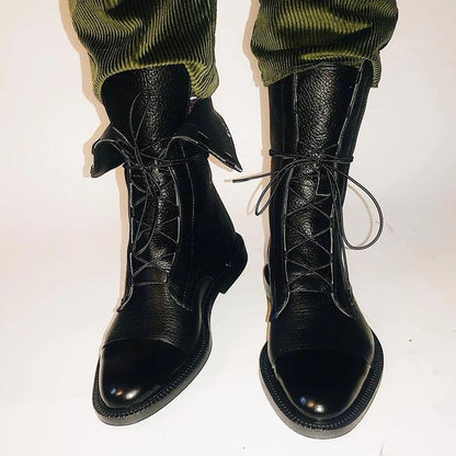 Classic Lace Up Ankle Boots for women | Mirella