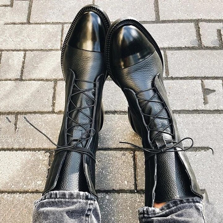 Classic Lace Up Ankle Boots for women | Mirella