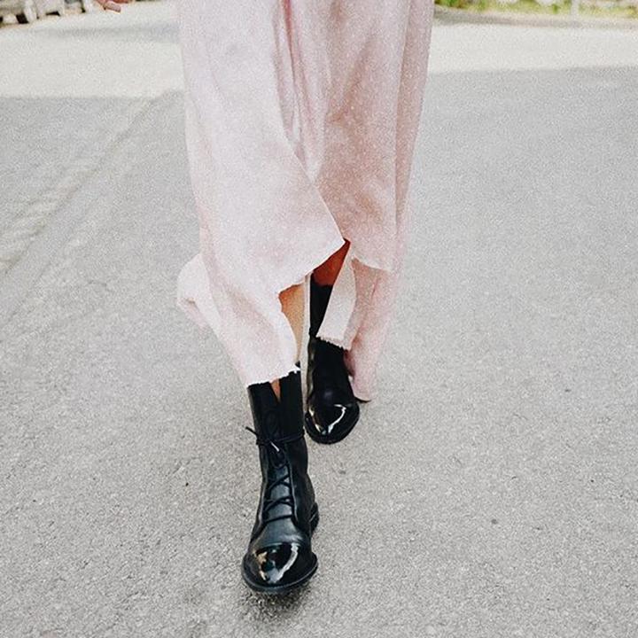 Classic Lace Up Ankle Boots for women | Mirella