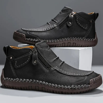 Classic everyday leather boots for men | Ferano -3