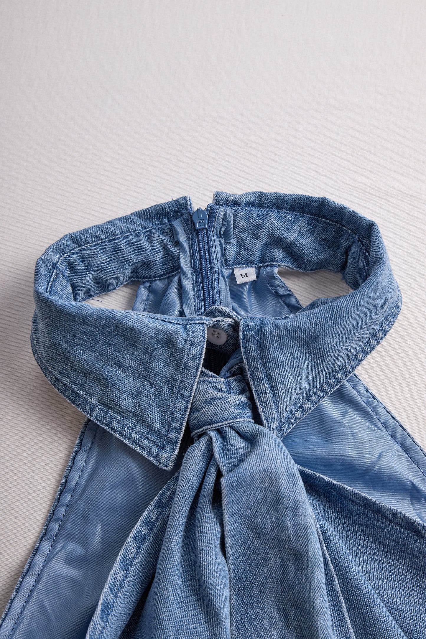 Sleeveless Halter Blouse with Neck Tie Detail for women | Calista