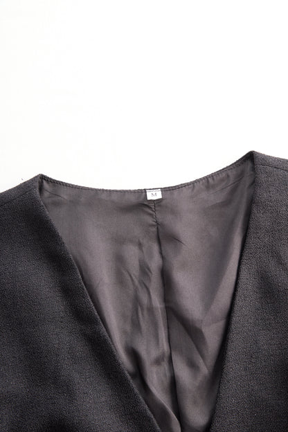Pearl button vest and maxi skirt two-piece set for women | Alouette Grace