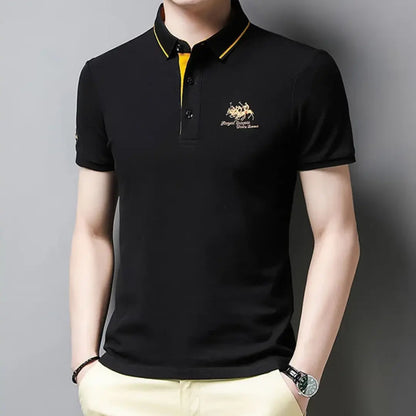 Classic breathable everyday polo shirt for men | Kaito -2